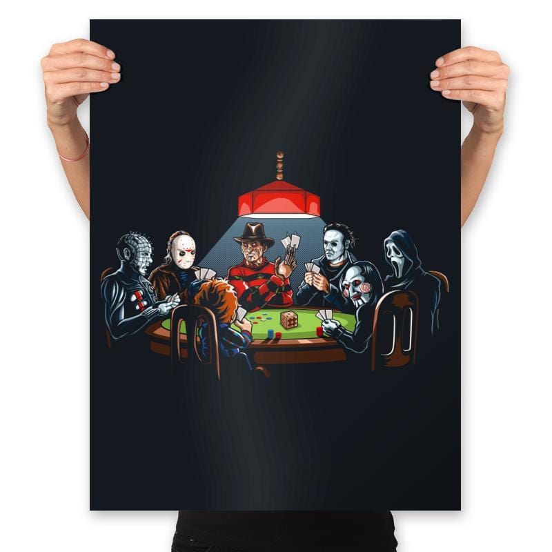 Slasher Poker - Prints Posters RIPT Apparel 18x24 / Black