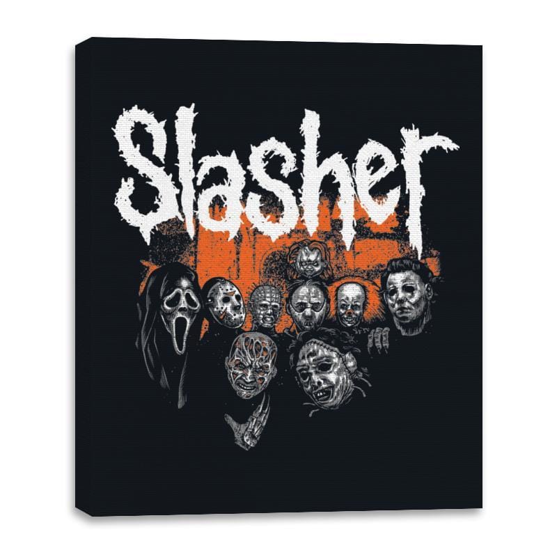 Slashers - Canvas Wraps Canvas Wraps RIPT Apparel 16x20 / Black