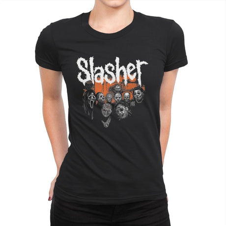 Slashers - Womens Premium T-Shirts RIPT Apparel Small / Black