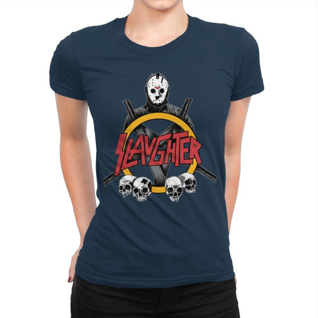 Slaughter Exclusive - Womens Premium T-Shirts RIPT Apparel Small / Midnight Navy