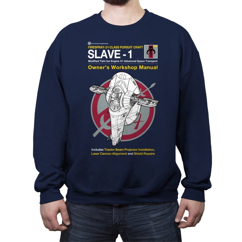 Slave-1 Manual - Crew Neck Sweatshirt Crew Neck Sweatshirt RIPT Apparel Small / Navy