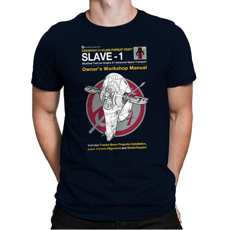 Slave-1 Manual - Mens Premium T-Shirts RIPT Apparel Small / Midnight Navy