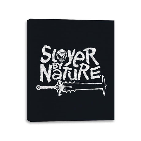 Slayer by Nature - Canvas Wraps Canvas Wraps RIPT Apparel 11x14 / Black