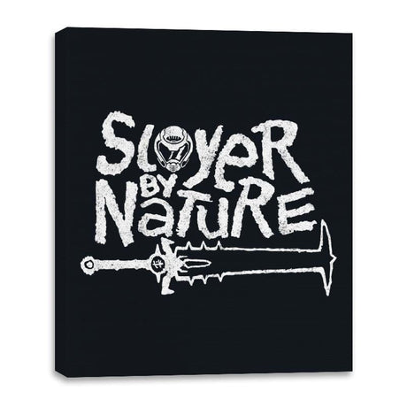 Slayer by Nature - Canvas Wraps Canvas Wraps RIPT Apparel 16x20 / Black