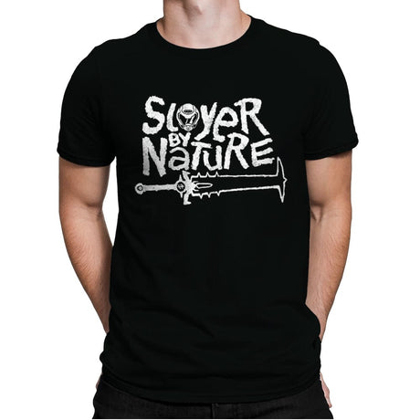 Slayer by Nature - Mens Premium T-Shirts RIPT Apparel Small / Black