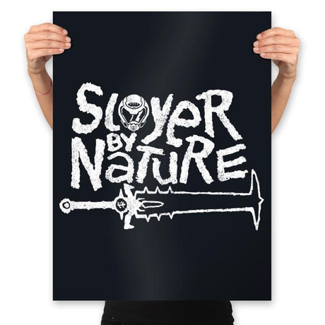 Slayer by Nature - Prints Posters RIPT Apparel 18x24 / Black