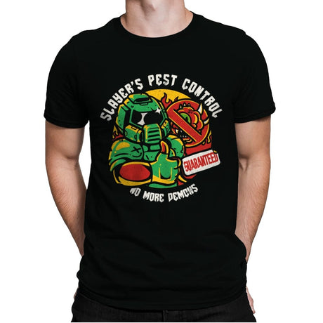 Slayer's Pest Control - Mens Premium T-Shirts RIPT Apparel Small / Black