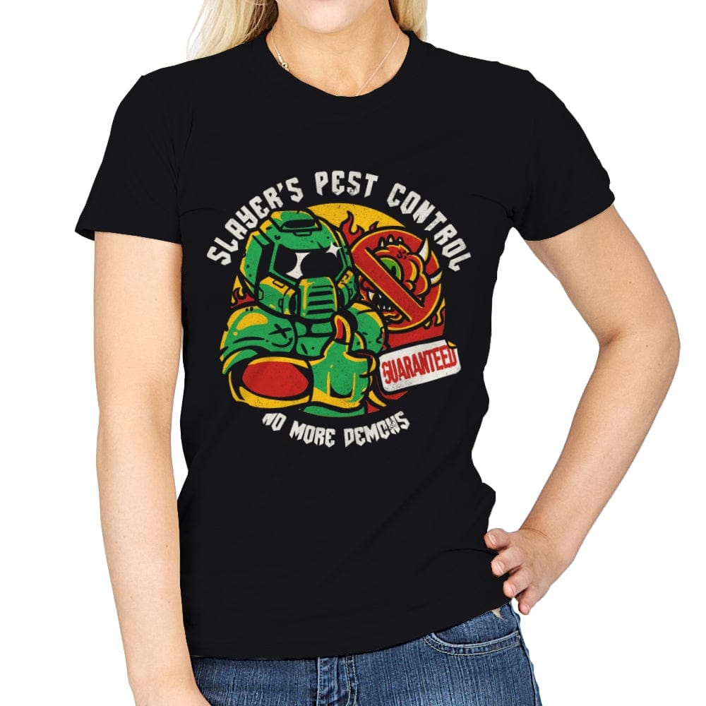 Slayer's Pest Control - Womens T-Shirts RIPT Apparel Small / Black