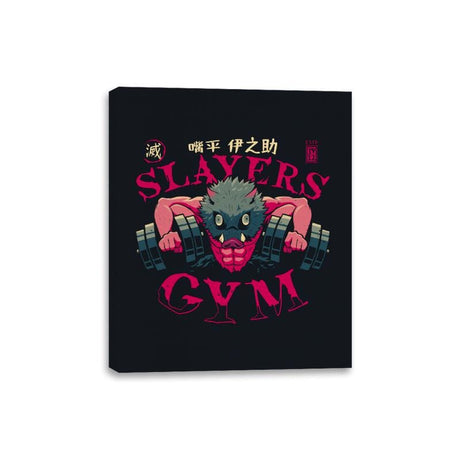 Slayers Gym - Inosuke - Canvas Wraps Canvas Wraps RIPT Apparel 8x10 / Black