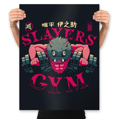 Slayers Gym - Inosuke - Prints Posters RIPT Apparel 18x24 / Black