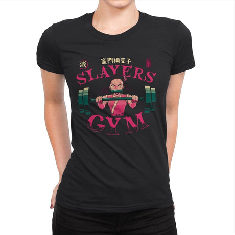 Slayers Gym - Nezuko - Womens Premium T-Shirts RIPT Apparel Small / Black