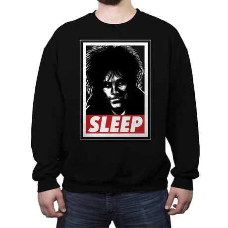 Sleep - Crew Neck Sweatshirt Crew Neck Sweatshirt RIPT Apparel Small / Black