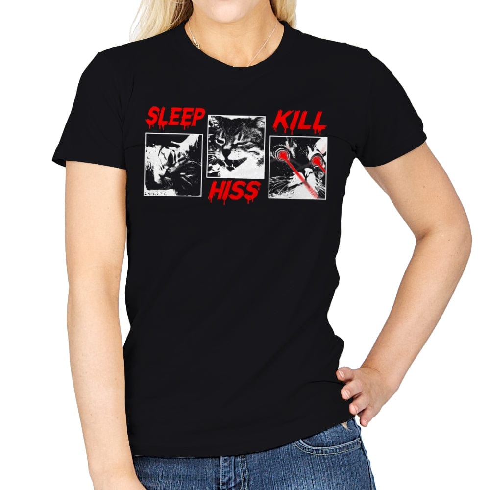 Sleep Hiss Kill - Womens T-Shirts RIPT Apparel Small / Black