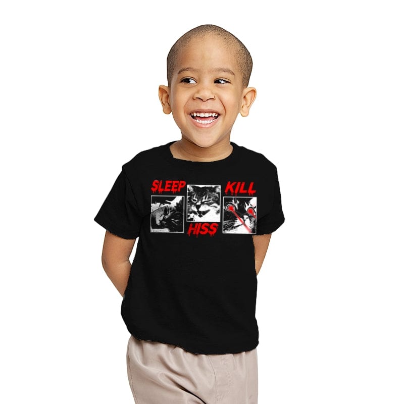 Sleep Hiss Kill - Youth T-Shirts RIPT Apparel X-small / Black
