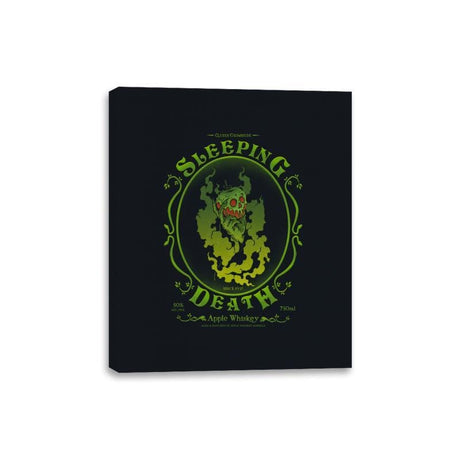 Sleeping Death Whiskey - Canvas Wraps Canvas Wraps RIPT Apparel 8x10 / Black