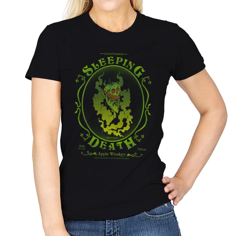 Sleeping Death Whiskey - Womens T-Shirts RIPT Apparel