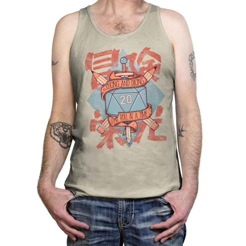Slicing and Dicing - Tanktop Tanktop RIPT Apparel X-Small / Oatmeal Triblend