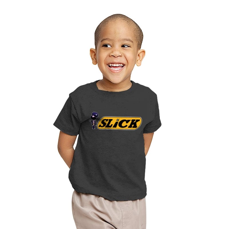 Slick Writer - Youth T-Shirts RIPT Apparel X-small / Charcoal