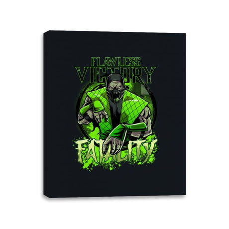 Slime Fatality - Canvas Wraps Canvas Wraps RIPT Apparel 11x14 / Black