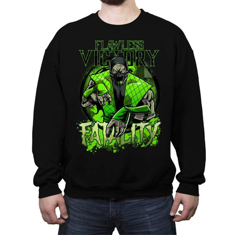 Slime Fatality - Crew Neck Sweatshirt Crew Neck Sweatshirt RIPT Apparel Small / Black