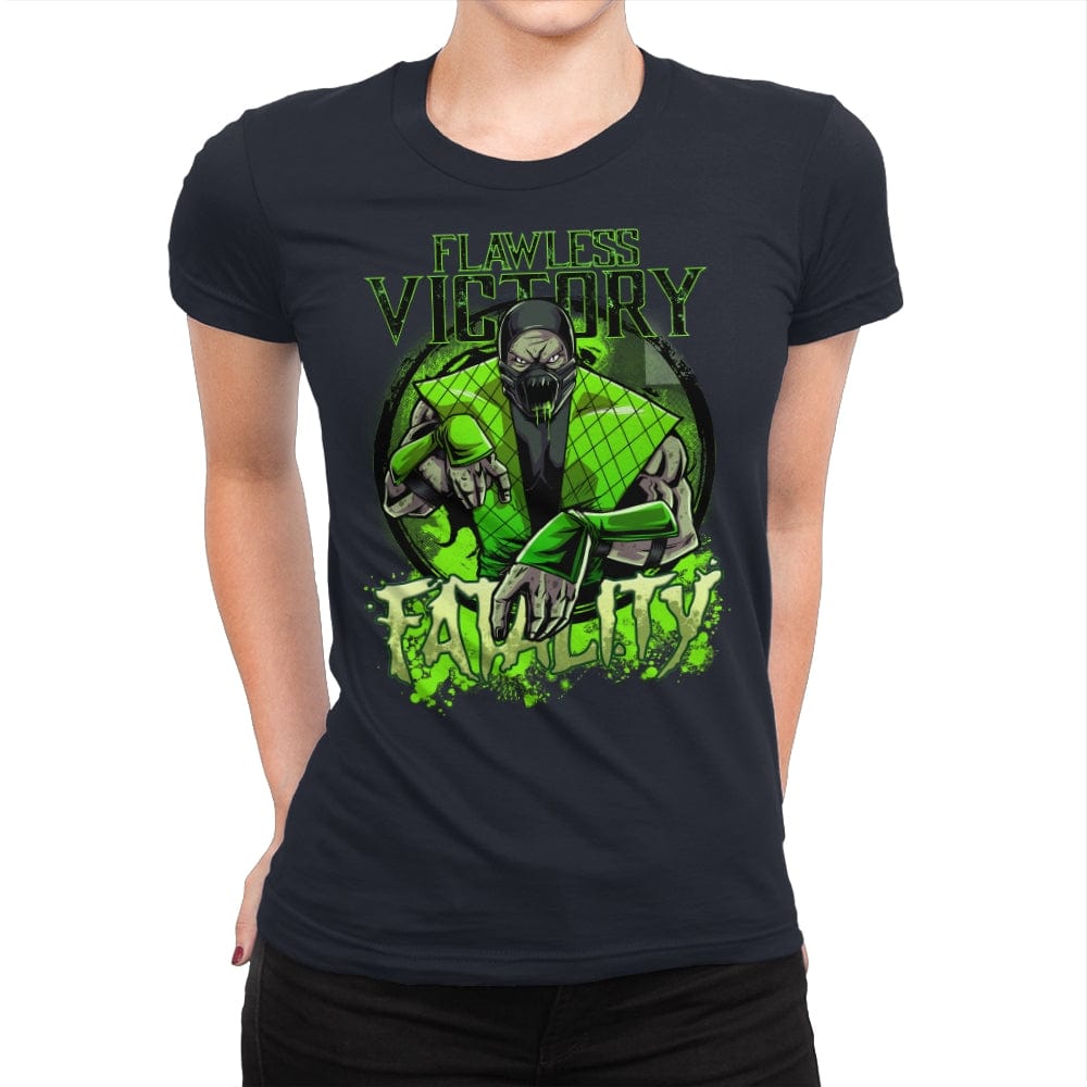 Slime Fatality - Womens Premium T-Shirts RIPT Apparel Small / Midnight Navy
