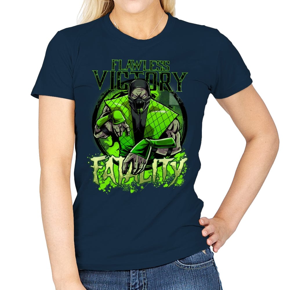 Slime Fatality - Womens T-Shirts RIPT Apparel Small / Navy