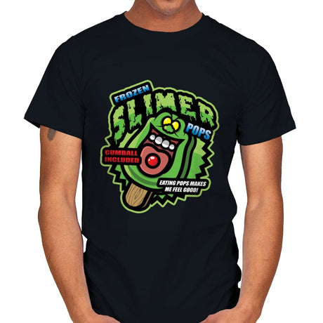 Slimer Pops - Mens T-Shirts RIPT Apparel Small / Black