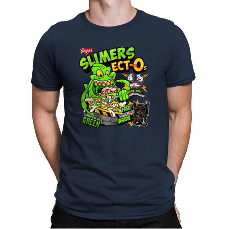 Slimer's Ect-O's Exclusive - Mens Premium T-Shirts RIPT Apparel Small / Midnight Navy