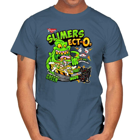 Slimer's Ect-O's Exclusive - Mens T-Shirts RIPT Apparel Small / Indigo Blue