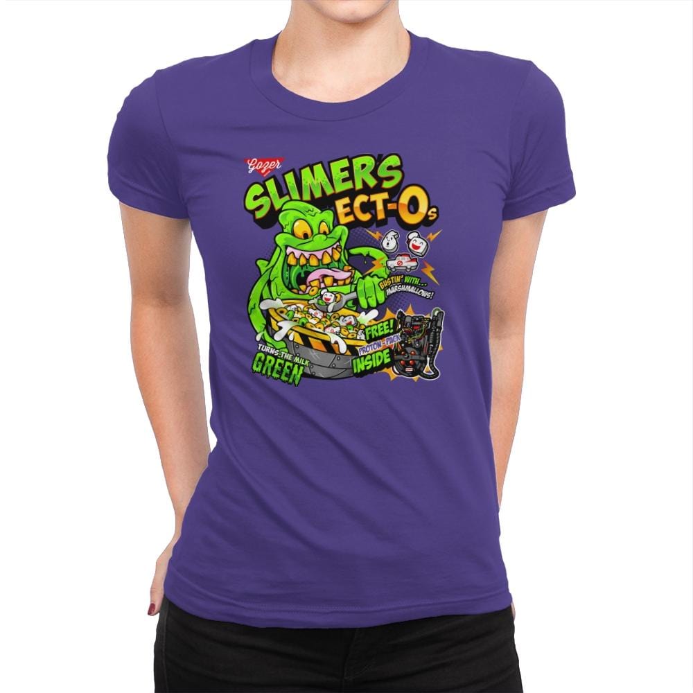 Slimer's Ect-O's Exclusive - Womens Premium T-Shirts RIPT Apparel Small / Purple Rush