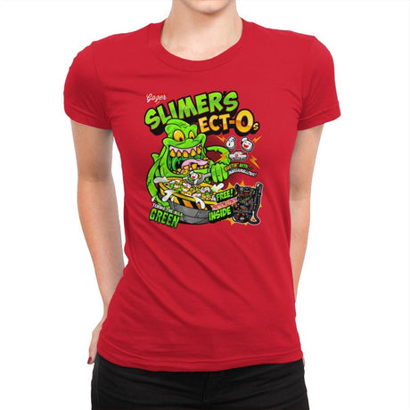 Slimer's Ect-O's Exclusive - Womens Premium T-Shirts RIPT Apparel Small / Red