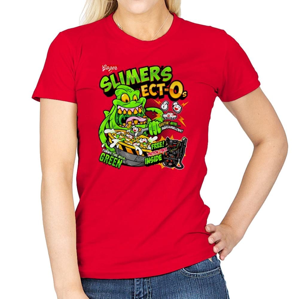 Slimer's Ect-O's Exclusive - Womens T-Shirts RIPT Apparel Small / Red