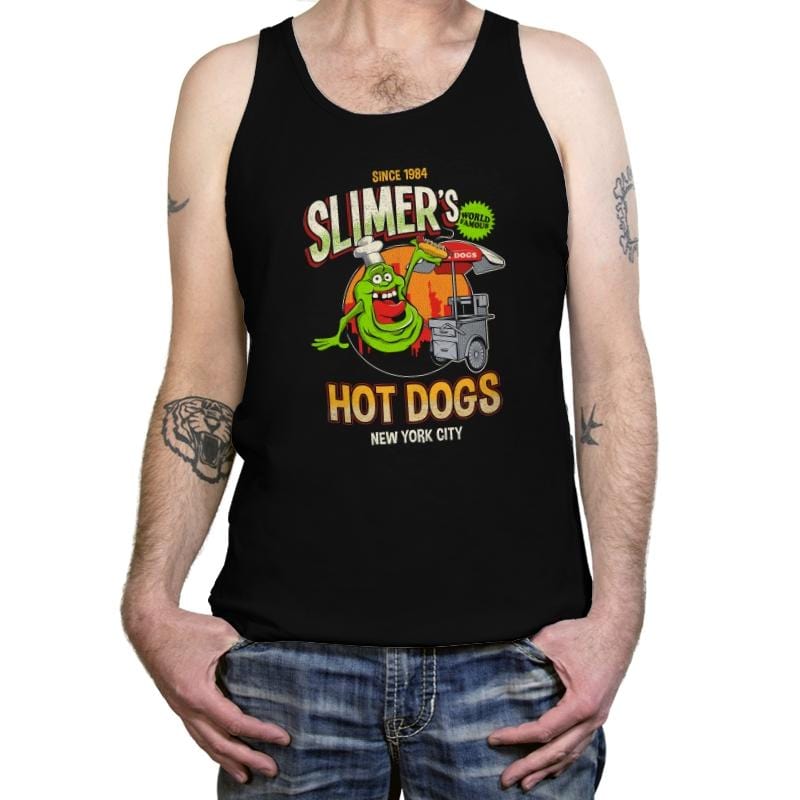 Slimer's Hot Dogs - Tanktop Tanktop RIPT Apparel X-Small / Black