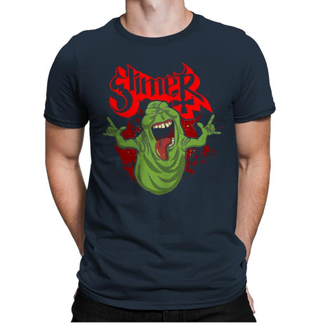 Slimy Ghost - Mens Premium T-Shirts RIPT Apparel Small / Indigo