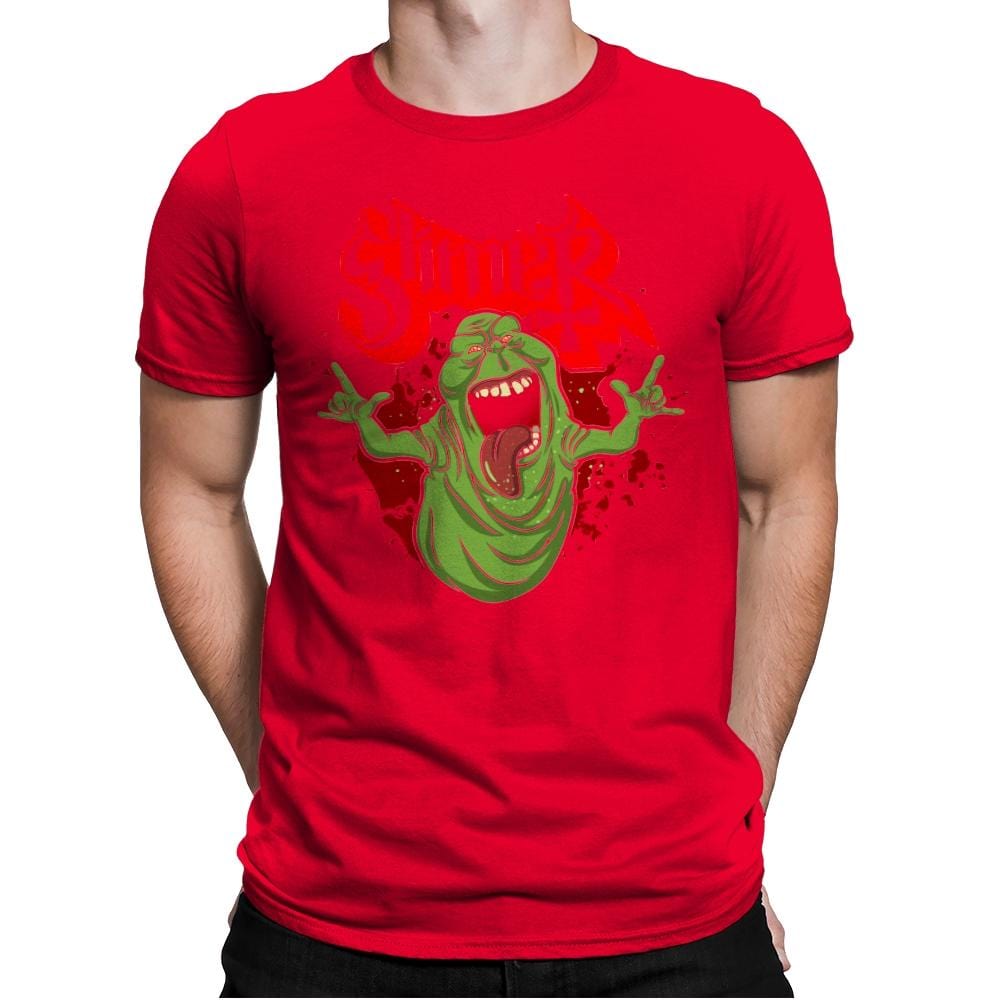 Slimy Ghost - Mens Premium T-Shirts RIPT Apparel Small / Red
