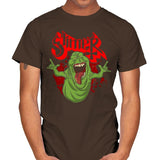 Slimy Ghost - Mens T-Shirts RIPT Apparel Small / Dark Chocolate