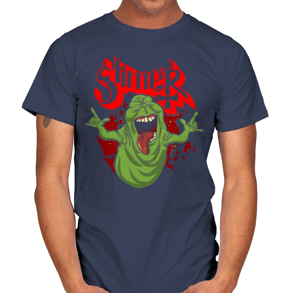 Slimy Ghost - Mens T-Shirts RIPT Apparel Small / Navy
