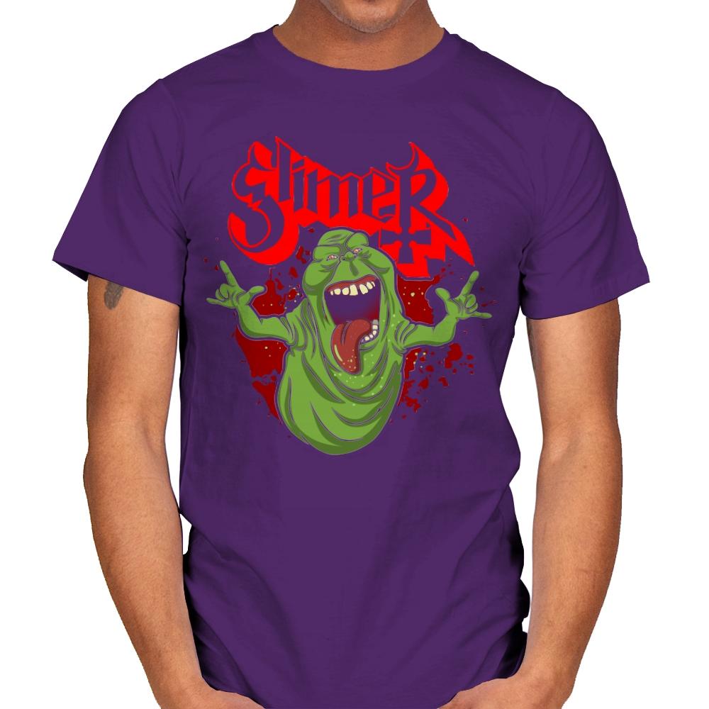 Slimy Ghost - Mens T-Shirts RIPT Apparel Small / Purple