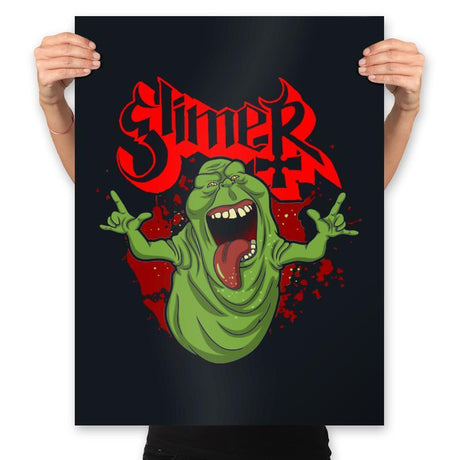 Slimy Ghost - Prints Posters RIPT Apparel 18x24 / Black