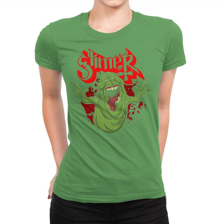 Slimy Ghost - Womens Premium T-Shirts RIPT Apparel Small / Kelly Green