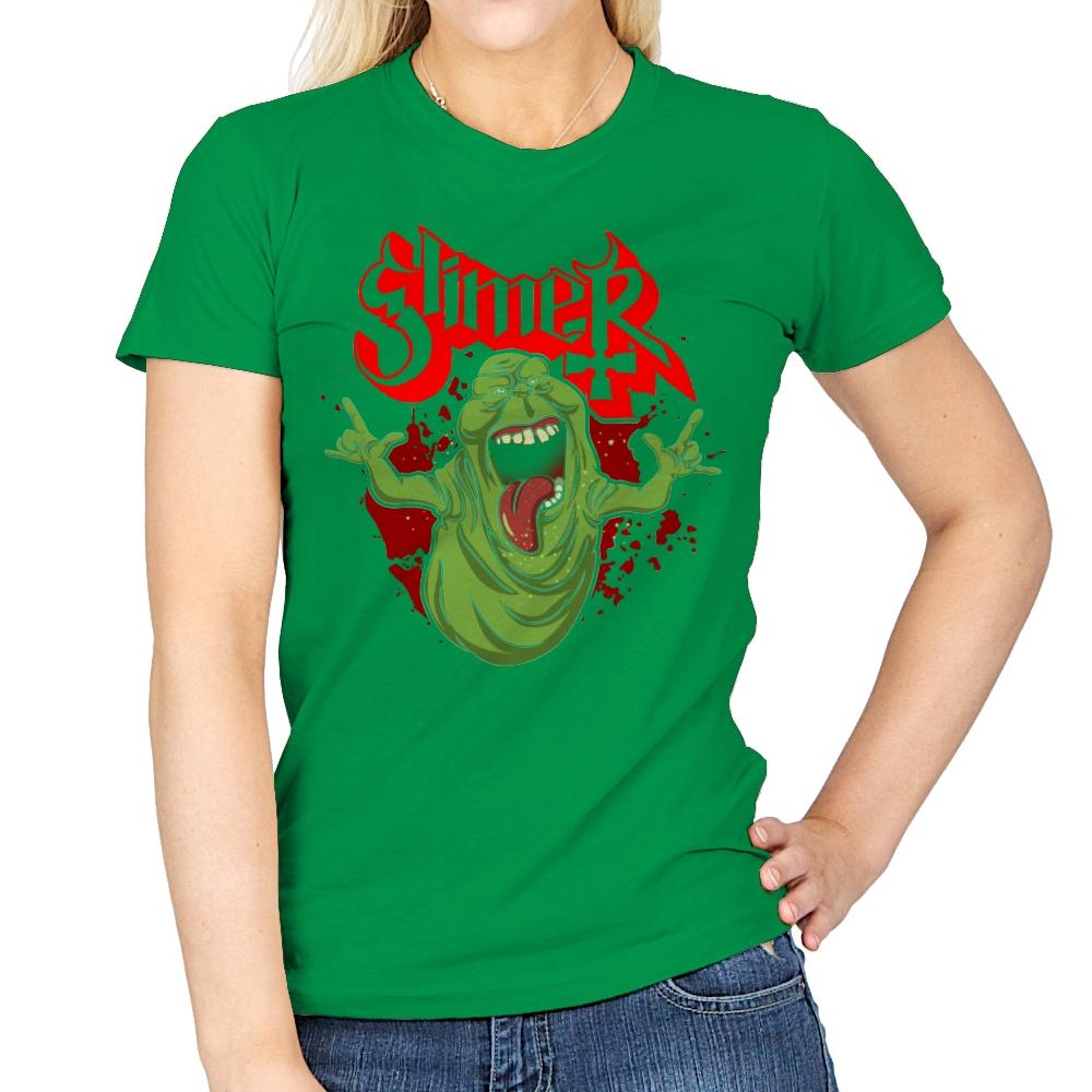 Slimy Ghost - Womens T-Shirts RIPT Apparel Small / Irish Green