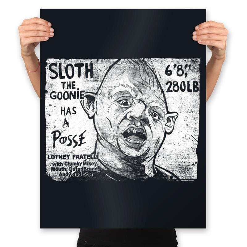 Sloth Posse - Prints Posters RIPT Apparel 18x24 / Black