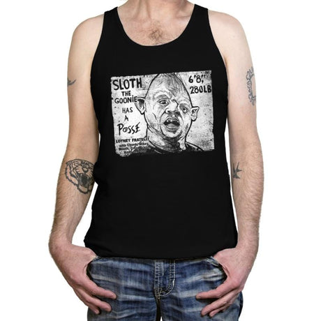 Sloth Posse - Tanktop Tanktop RIPT Apparel X-Small / Black