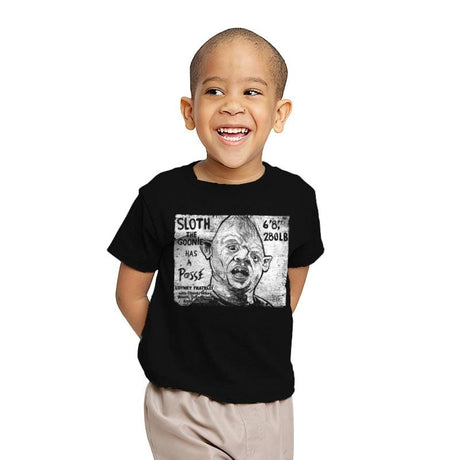 Sloth Posse - Youth T-Shirts RIPT Apparel X-small / Black