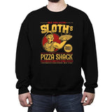 Sloth's Pizza Shack - Crew Neck Sweatshirt Crew Neck Sweatshirt RIPT Apparel