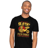 Sloth's Pizza Shack - Mens T-Shirts RIPT Apparel Small / Black