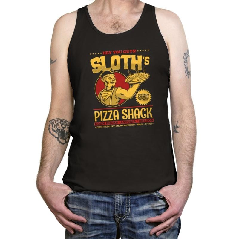 Sloth's Pizza Shack - Tanktop Tanktop RIPT Apparel