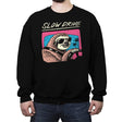 Slow Drive - Crew Neck Sweatshirt Crew Neck Sweatshirt RIPT Apparel Small / Black