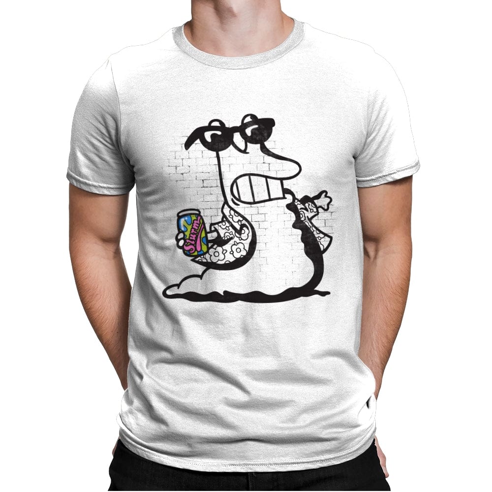 Slurm Thrower - Mens Premium T-Shirts RIPT Apparel Small / White
