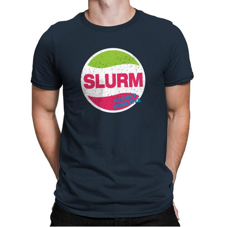 Slurmy - Mens Premium T-Shirts RIPT Apparel Small / Indigo